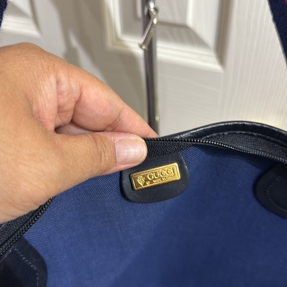 Gucci Tote Bag Vintage- Large Size with zipper closure - Picture 10 of 12